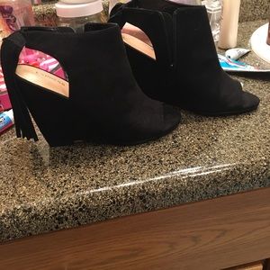 Express open toe boots